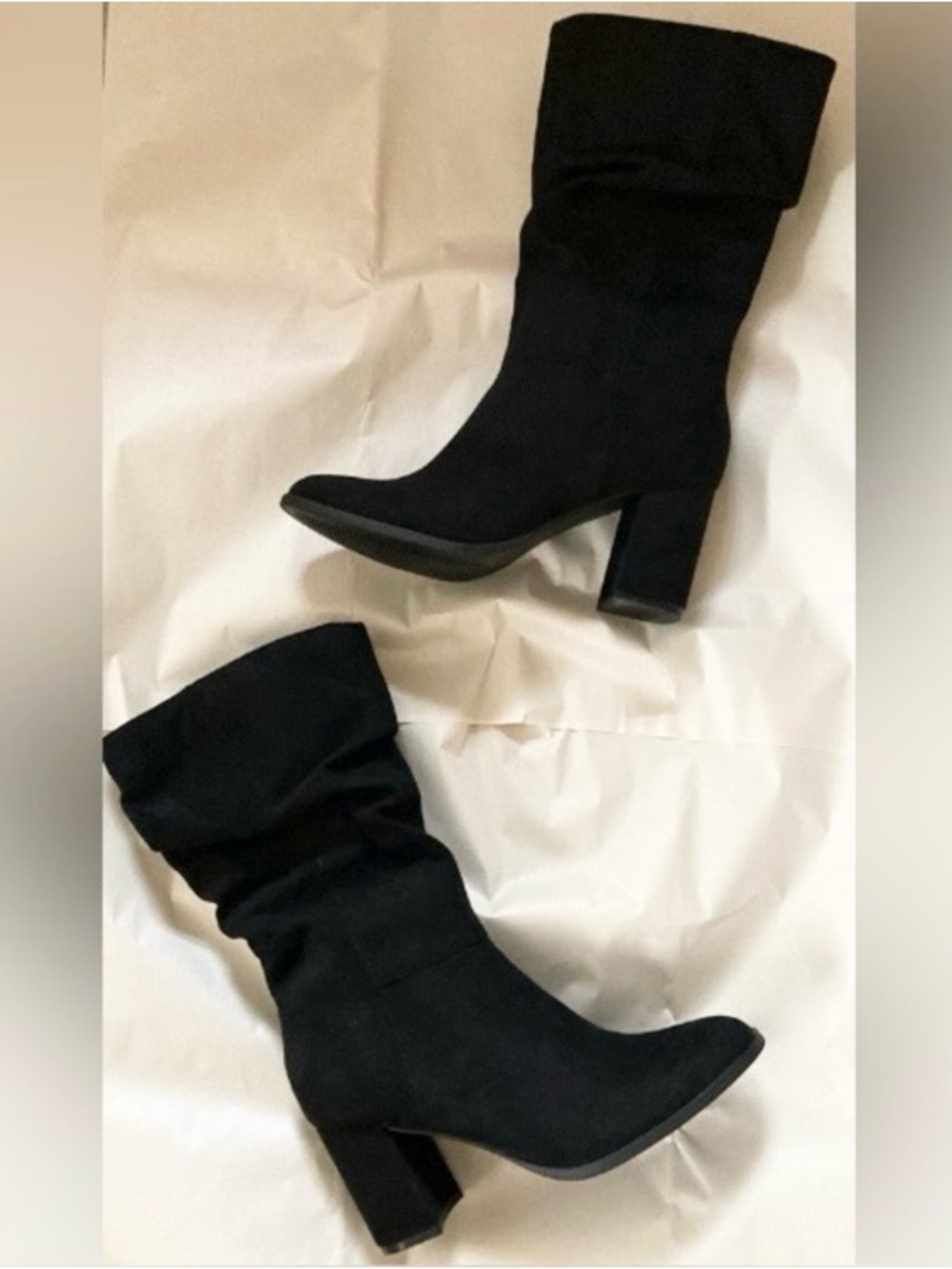Style & Co. Black Microfiber Suede Boots - Picture 3 of 14